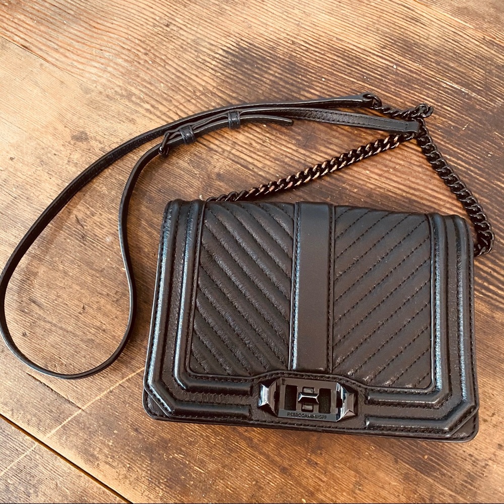 Rebecca Minkoff Quilted Small Love Crossbody Bag